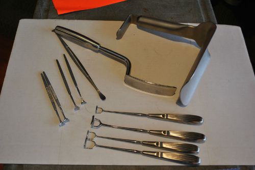 4 V. Mueller Adenoid Curette&#039;s &amp; V. Mueller WEINBERG Vagotomy Retractor