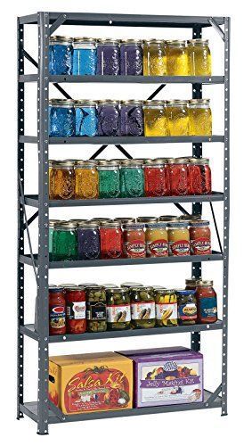 7 Heavy Duty Metal Shelves Steel Shelf Unit Storage Garage Kitchen ShelvingRack