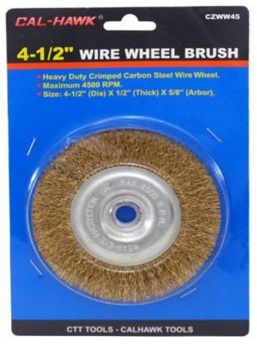 4 1/2&#034;x 5/8&#034; ARBOR-WIRE WHEEL BRUSH-ANGLE GRINDER NEW