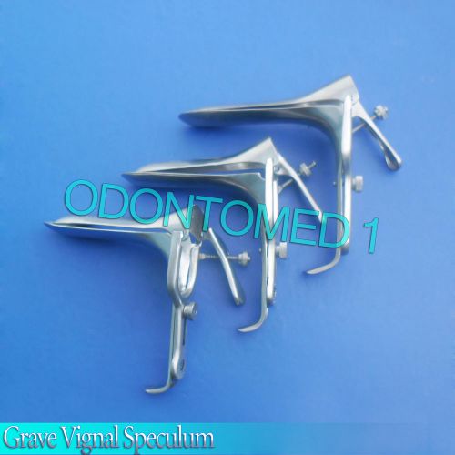 6 MEDIUM LARGE SMALL GRAVES VAGINAL SPECULUM GYNOCOLOG