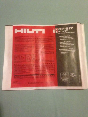 1 of HILTI 309760 CP617 6&#034; X 7&#034; FIRESTOP PUTTY PAD - NEW free shipping