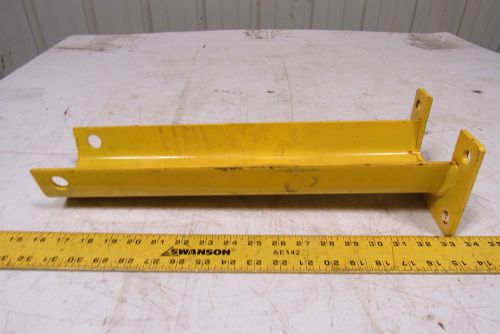 17-3/4&#034; tall x 3-1/4&#034; wide 4 Bolt Pallet Rack Frame Protector Yellow Teardrop