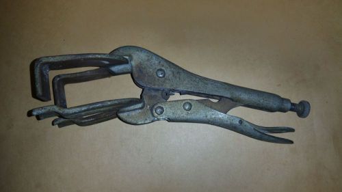 9&#034; Metal Welding Clamp Vice Grip Pliers Quick-Action Release orig-cond.