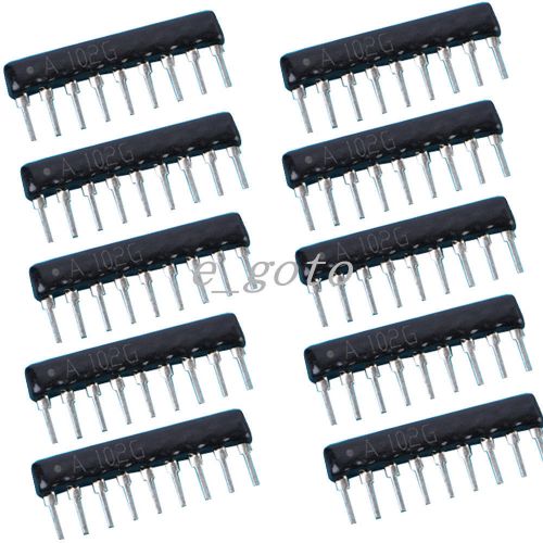 10PCS DIP-9 10K DIP Row Resistor103 10K DIP9  SIP RESISTOR