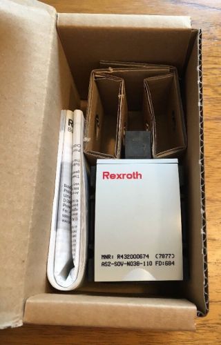 R432000674 AS3-SOV-N038-110 Bosch Rexroth Pneumatic 3-way Valve 3/8&#034; NPT, 120VAC