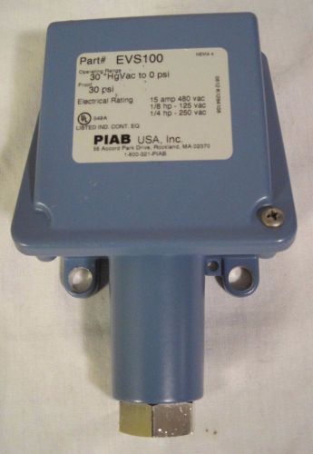 PIAB VACUUM SWITCH MODEL EVS 100