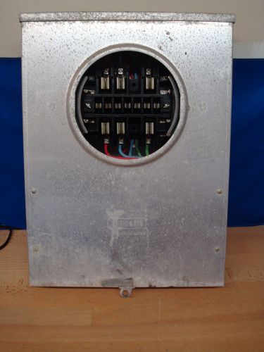 3 Phase Meter Socket 600 Volt Panel 9837-0424 Siemens Landis &amp; GYR Type PTS-13