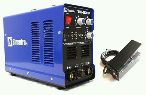 SIMADRE TIG200P 200A TIG/MMA/PULSE DC INVERTER WELDING MACHINE FT PEDAL - SALE