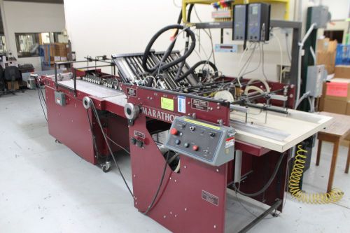 2002 DICK MOLL MARATHON FOLDER GLUER, NORDSON HOT GLUE SYSTEM &amp; COLD GLUE SYSTEM