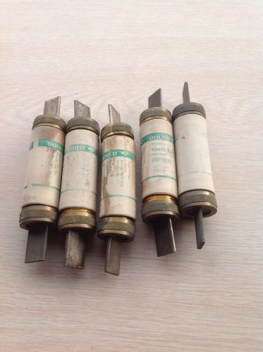 Lot Of 5 Gould Shawmut RF100 Renewable Fuse 250VAC 100A Free Ship