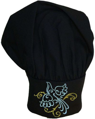 Peace Dove &amp; Filigree Swirls Chef Hat Wedding Monogram Black Green &amp; Navy Avail