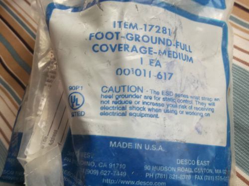 17281 DESCO FOOT GROUNDER MEDIUM FULL COVERAGE QTY 1 NEW