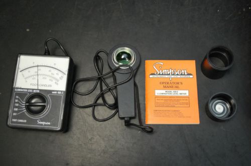 Simpson 408-2 Illumination Level Meter w Case