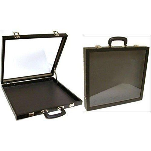 Jewelry Travel Case Glass Top Showcase Display Fixture