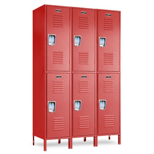 Metal Double-Tier Lockers 6 Box Set 36&#034;W X 18&#034;D X 36/72&#034;H Free Shipping!!!