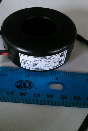 CURRENT TRANSFORMER CTQ1709-01-L15 FROM AMRAN INC--- RATIO 135/.0085A 47/400HZ