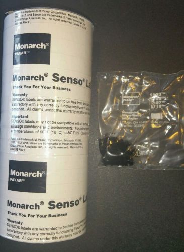 GENUINE NEW MONARCH PAXAR  SENSO 1110 PRICE LABELS WHITE PLAIN LABELS