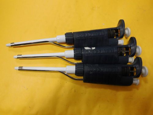 3X Gilson Pipetman p200 Pipette