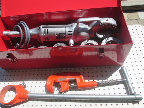 RIDGID PIPE THREADER set 1/2&#034; to 2&#034; DIES NPT EXC. TOOL  700 threader new case