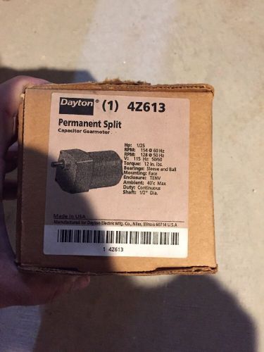 Dayton Permanent Split Gear Motor 4z613