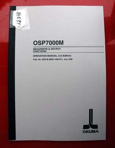 Okuma Read/Write &amp; Get/Put Function Operation Manual: 3970-E (Inv.12348)