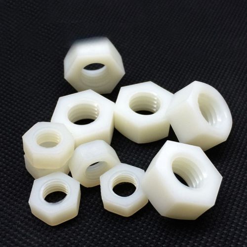 Nylon nuts nylon hex nut metric pitch m2 m2.5 m3 m4 m5 m6 m8 m10 m12 for sale