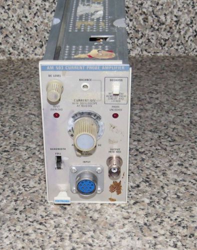 TEKTRONIX AM503 CURRENT PROBE AMPLIFIER PLUG IN