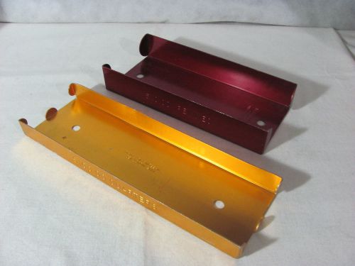 2 Aluminum Coin Trays-MMF Industries $100 Quarters &amp; Da Prato Mfg $10 Pennies