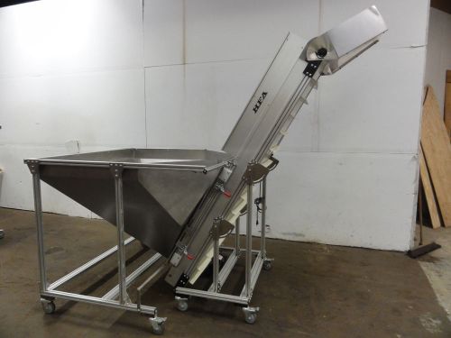 Hfa horizontal vertical  motorized aluminum w/ stainless steal recieving bin for sale