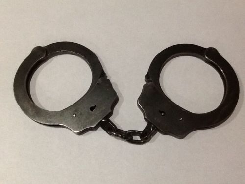 PEERLESS 500 BLACK CHAIN POLICE HANDCUFFS  #3