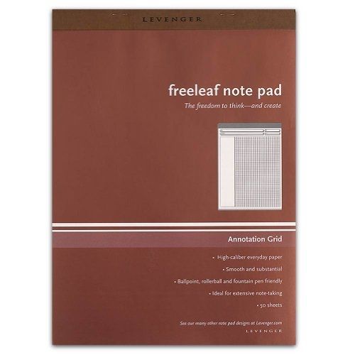 Levenger Freeleaf Annotation Grid Pads, Letter (5) (ADS5590)