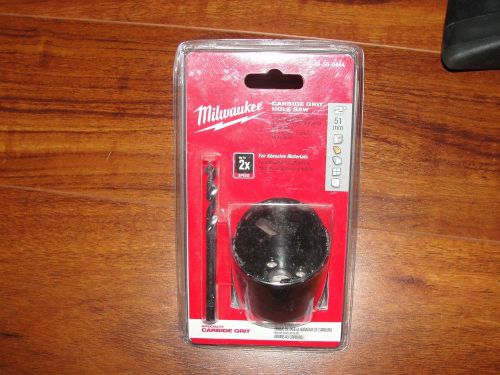 MILWAUKEE 49-56-0444 2 IN CARBIDE GRI HOLE SAW W/CARBIDE PILOT BIT TOOL BLADE