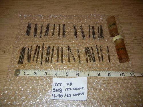 3-48 4-40 Lot of 45 Total Taps Sossner 2/3/4 Flute Spiral Point Gun Tap