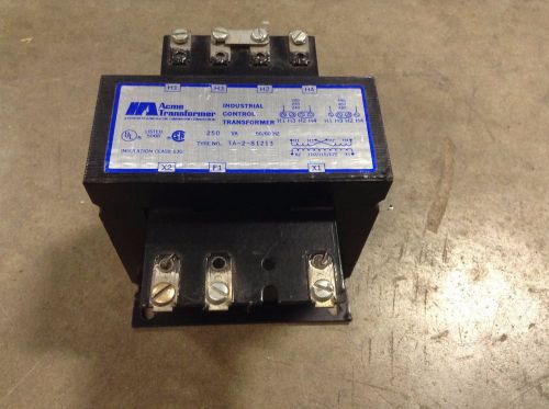 Acme TA-2-81213 Transformer 250 VA .25 kVA Single Phase TA281213