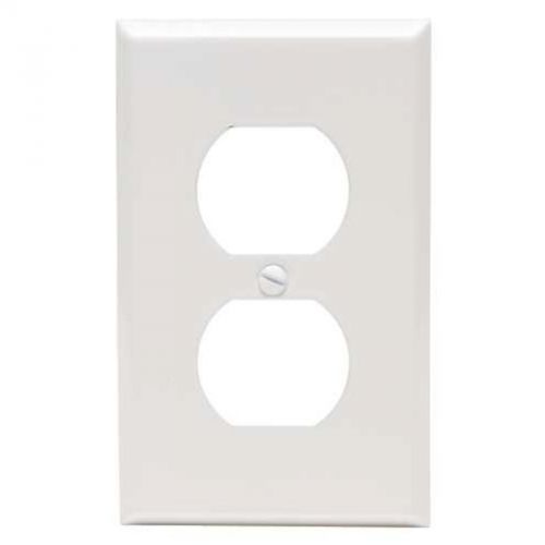 Duplex Plate 1 Gang  White  Steel  Standard National Brand Alternative 609422