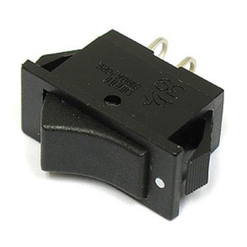 ROCKER SWITCH. 15A 125VAC. Black. New. 3 Pcs