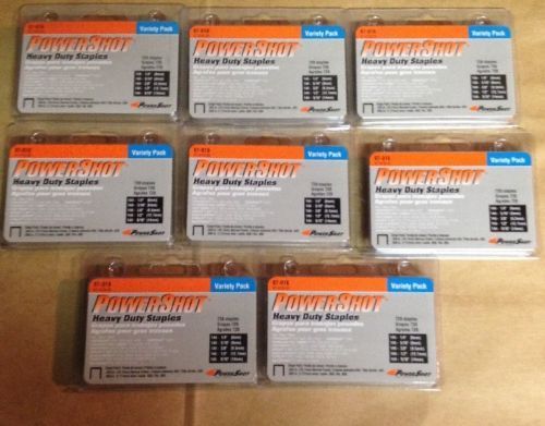 PowerShot Variety Pack 720 Heavy Duty Staples 1/4&#034; 5/16&#034; 3/8&#034; 1/2&#034; 9/16&#034;