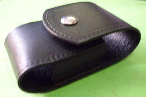 BOSTON PLAIN BLACK PAGER CASE FOR FIREFIGHTER&#039;S, EMS, CIGARETTE POUCH