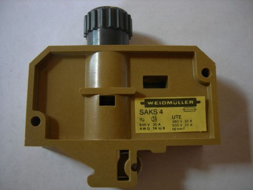 Weidmuller Fuse Holder SAKS4 600 Volt 30 Amp