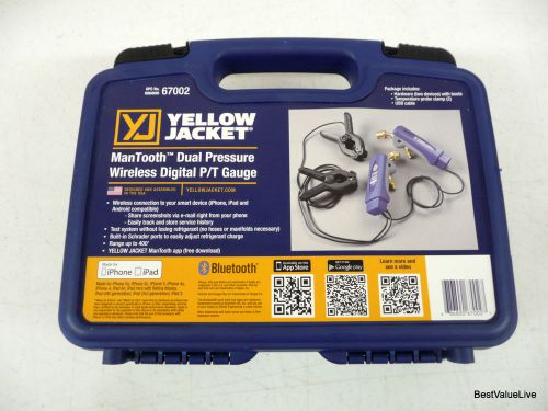 YELLOW JACKET MANTOOTH DUAL PRESSURE WIRELESS DIGITAL P/T GAUGE 67002