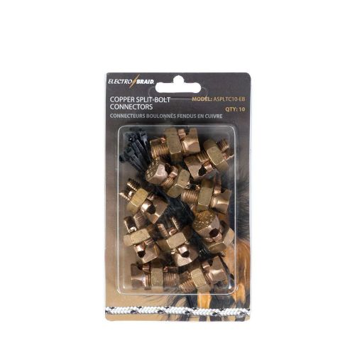 Electrobraid aspltc10-eb copper split bolt connector for sale