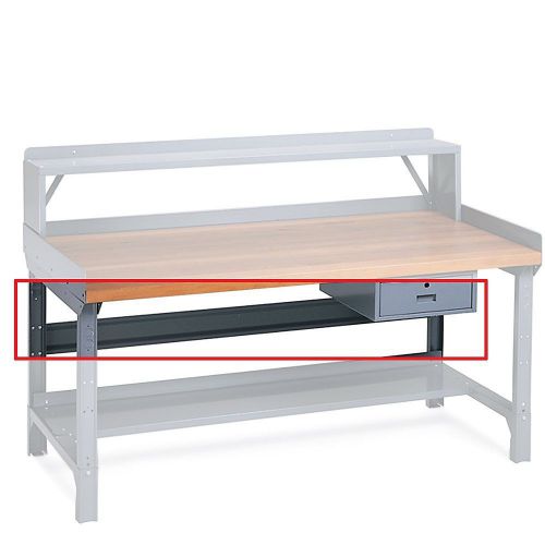 Edsal st72 15 gauge steel work bench stringer, 72&#034; width x 5&#034; height, gray new for sale