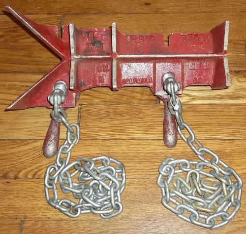 Jewel 5M Long Turn Elbow Right Angle Chain Pipe Vise Welding Clamp 2 1/2&#034; to 8&#034;