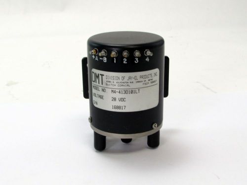 DMT Jay-El Coaxial RF Switch M4-413D101LT / 28VDC, SMA Connectors