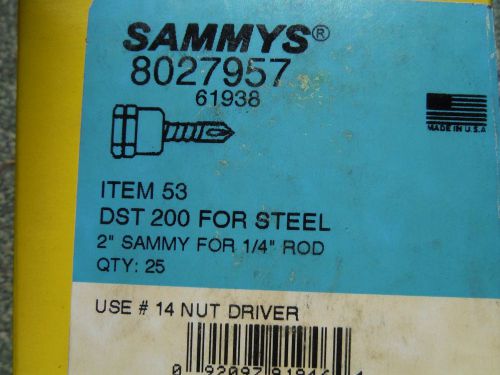 Rod hanger for 1/4&#034; rod with 2&#034; shank (25pcs) for steel (sammys 8027957)