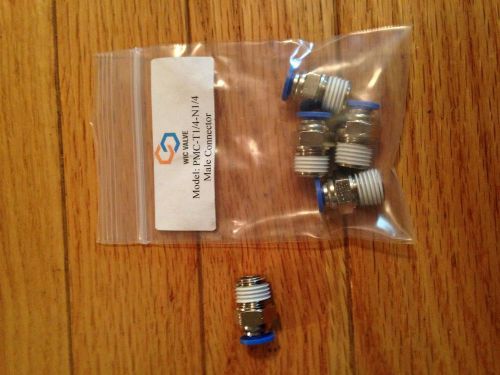 5 Pieces Wic Valve PMC-T 1/4-N1/4 Male Connectors