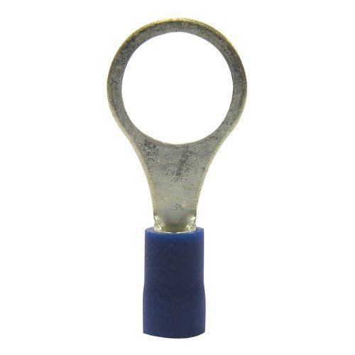 CALTERM RING TERMINALS, BLUE, 16-14 AWG, #3/8&#034;, 14 PIECES   #61130