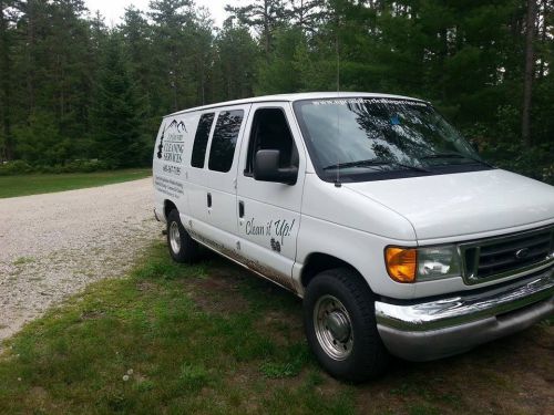 Carpet cleaning van