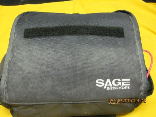 SAGE INSTRUMENTS BLACK TELEPHONY CARRY CASE W/MANY CORDS, ADAPTORS