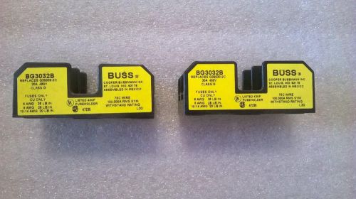 UA62  2 pcs Cooper Bussmann  BG3032B Class G Fuseblock 30A 480V 2-Pole